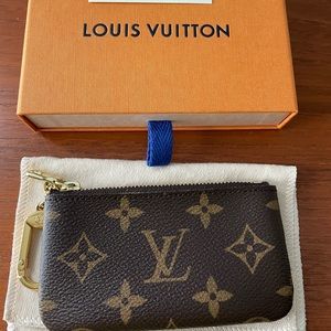 Louis Vuitton Monogram Key Pouch Cles Made in France Preowned